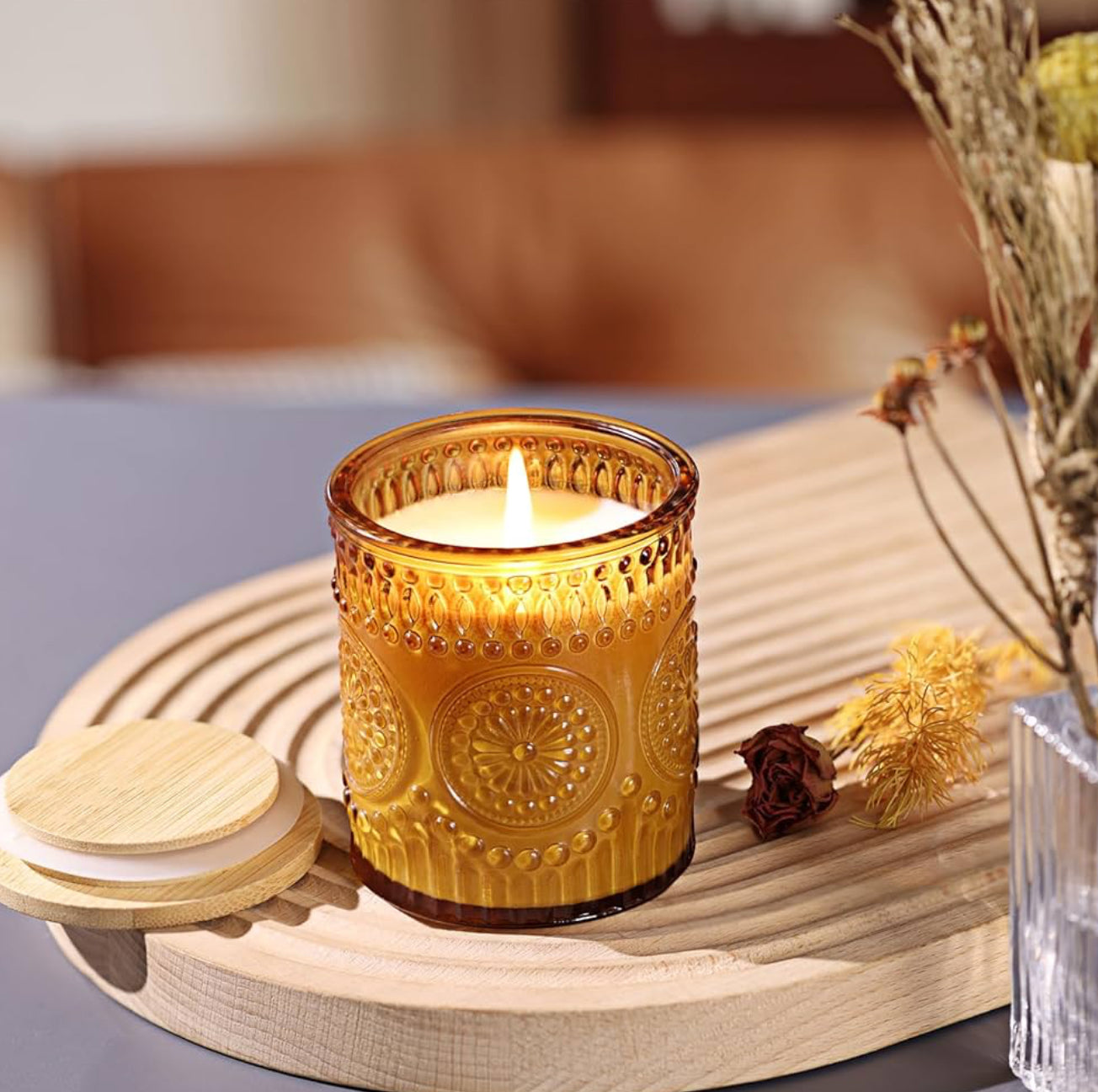 Evergreen Beeswax Candle