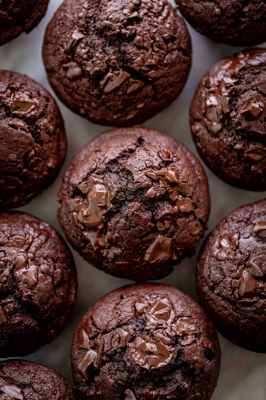 Organic Sourdough Double Choc Muffins