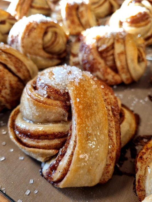 Organic Sourdough Cinnamon Rolls